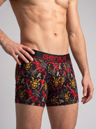 Bóxer Samurai Genius, vista frontal tres cuartos con pretina bordada