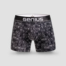 Bóxer Elemental Genius – estampado tabla periódica, vista frontal