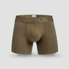 Bóxer Genius Básico 4090 color musgo de algodón peruano, vista frontal